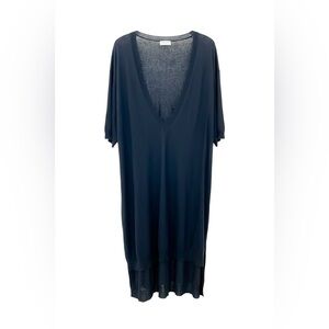 Dries Van Noten navy relax fit dress